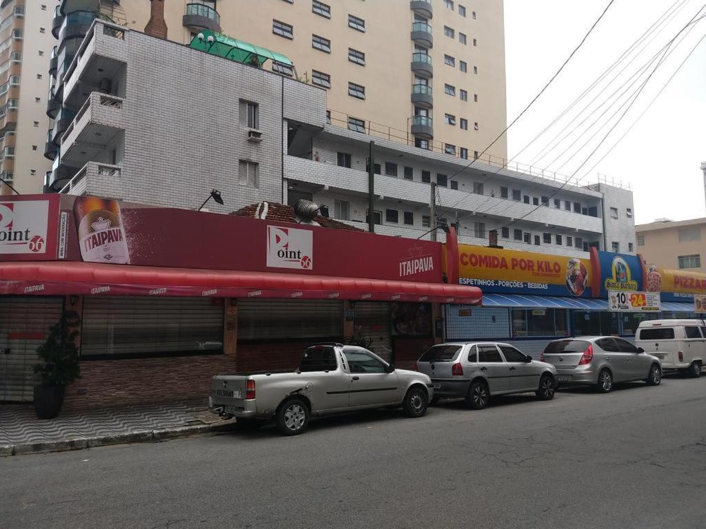 Apto Canto Do Forte - Praia Grande - Local Privilegiado - 100 Metros Da Praia - Internet Inclusa מראה חיצוני תמונה