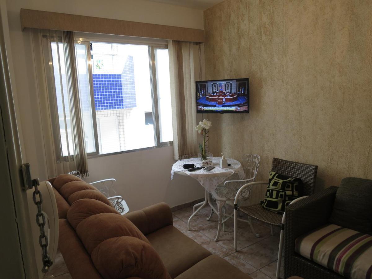 Apto Canto Do Forte - Praia Grande - Local Privilegiado - 100 Metros Da Praia - Internet Inclusa מראה חיצוני תמונה